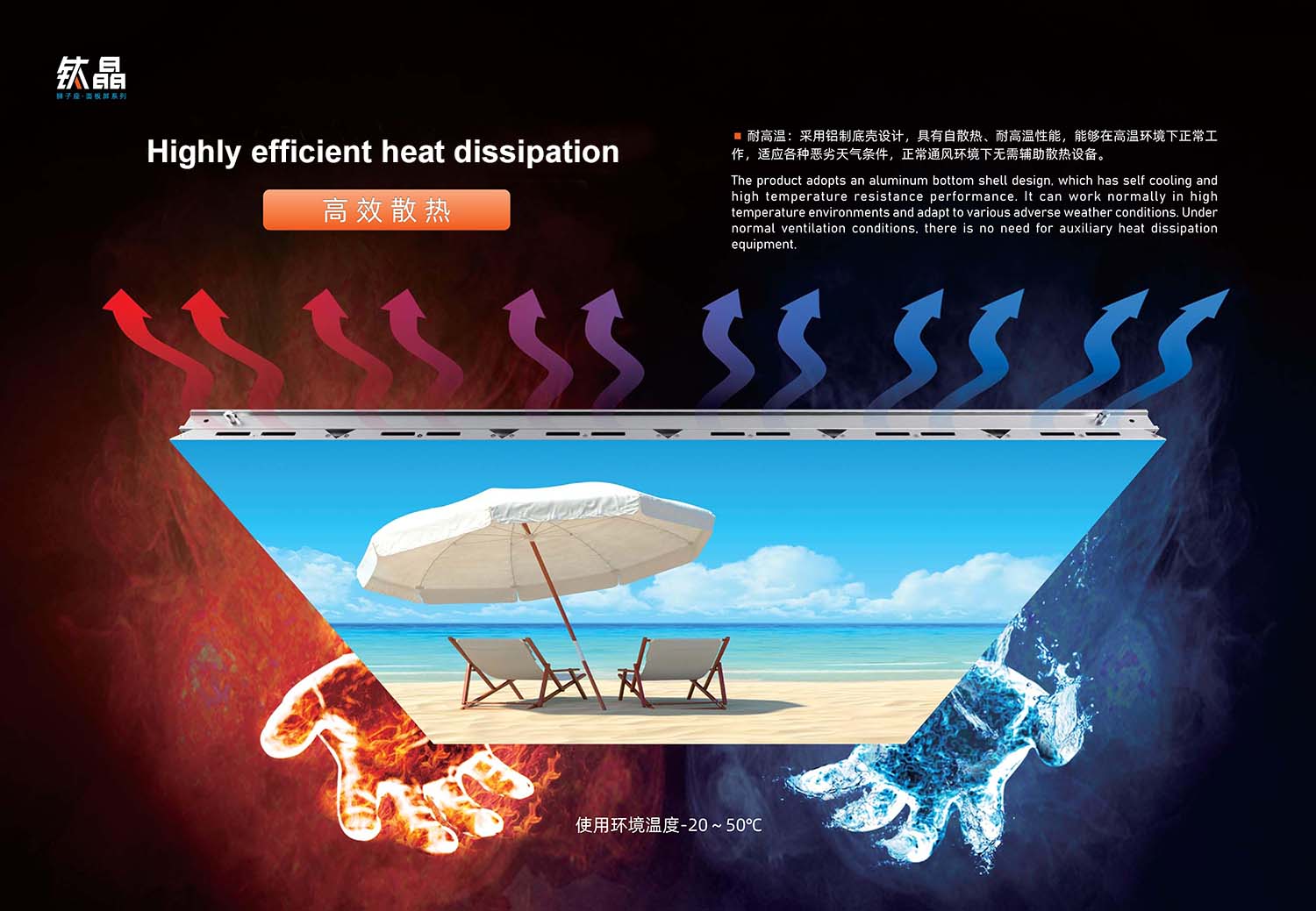 Highly efficient heat dissipation-Titanium Crystal